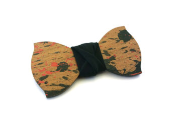 papillon in legno schizzi rosso nero gigetto